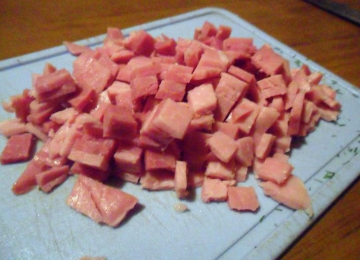 Котлеты картофельные с ветчиной