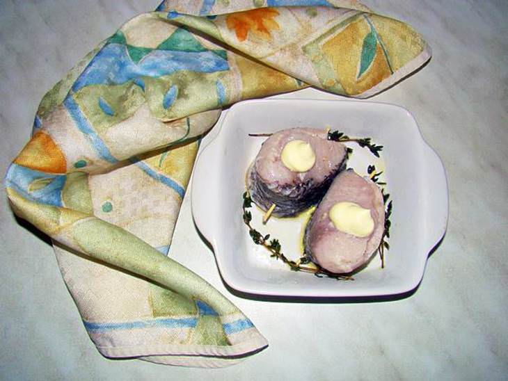 Медальоны из филе рыбы с апельсиновым соусом