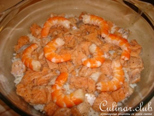 Запеканка "Морские мотивы"