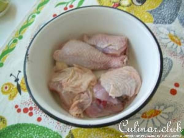 Курица маринованная запеченная