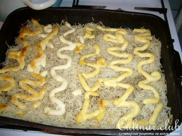 мясо под картофельной шубкой