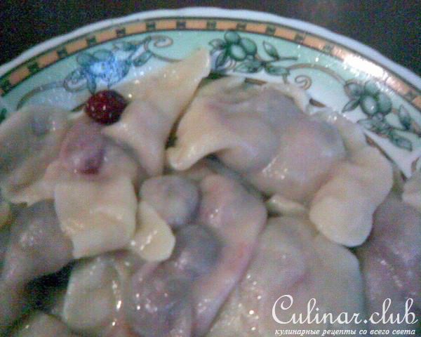 Постные вареники (с вишней)