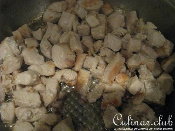 Курица с креветками