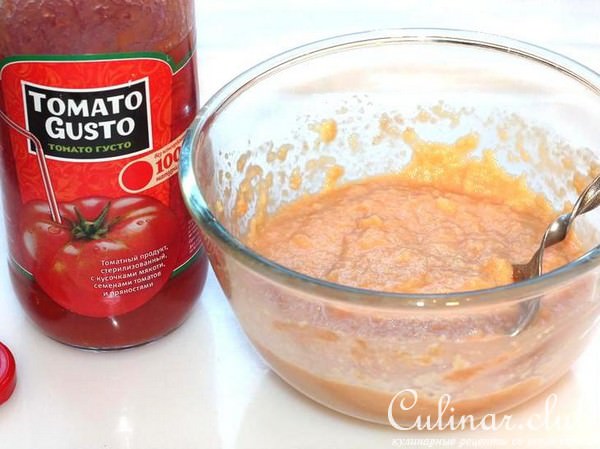 Cуфле из томатного сока и хлеба