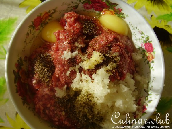 торт из мясного фарша