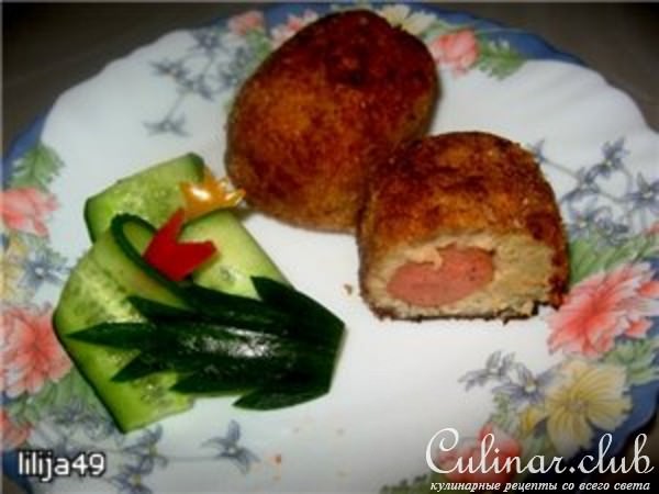Маффины из куриного фарша с сюрпризом