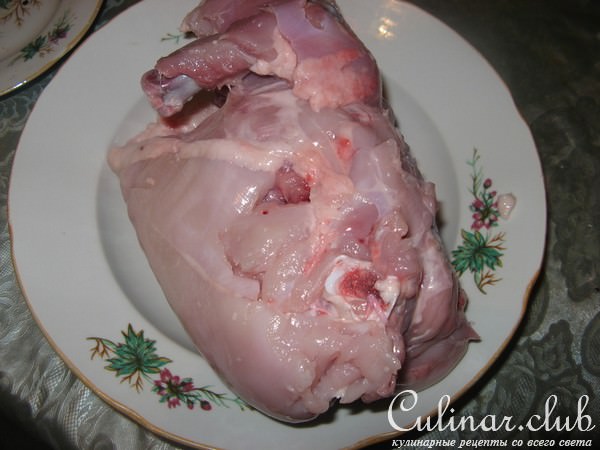 Курица, фаршированная блинами"Сборная"