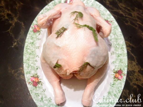 Курица фаршированная