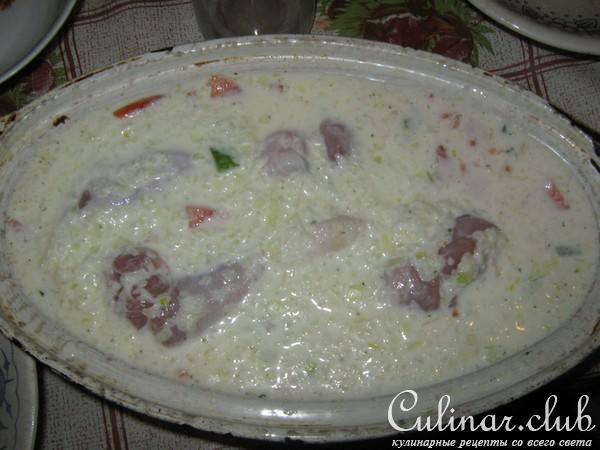 Курочка с овощами.