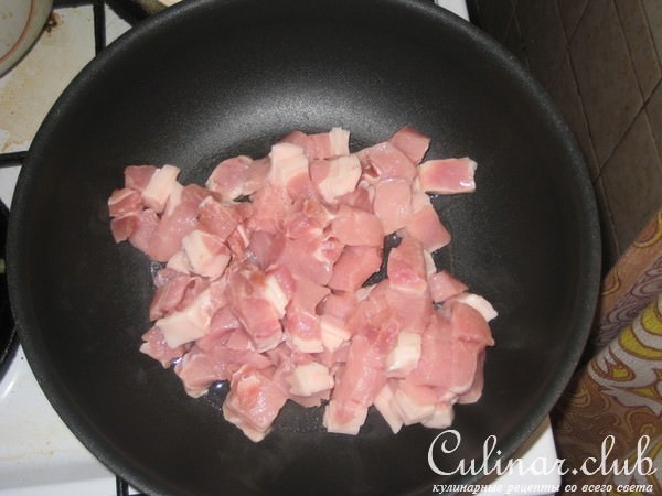 Рагу овощное со свининой.