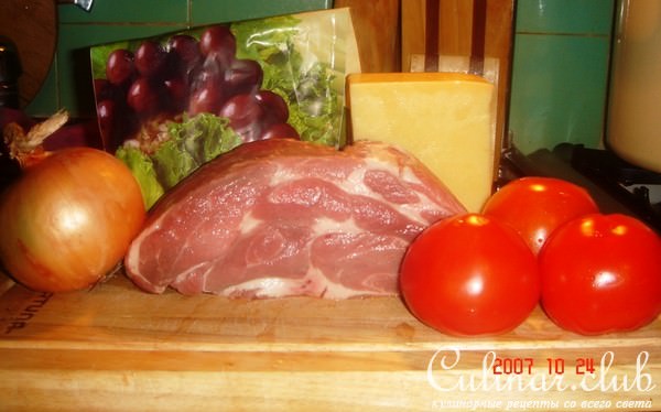 Свиная шея запеченная