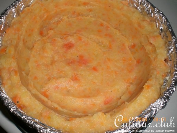 Грибы в картофельном пюре