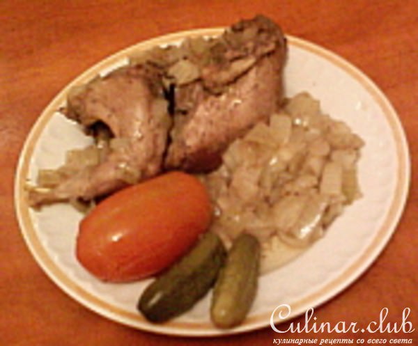 Куропатки в луковом соусе