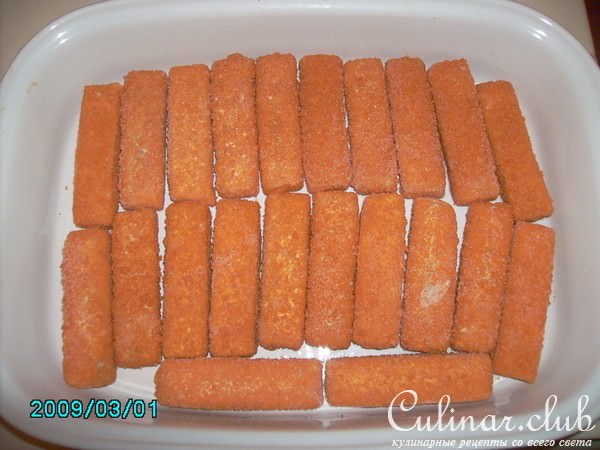 Картошка с фишштебхеноми (рыбные палочьки)