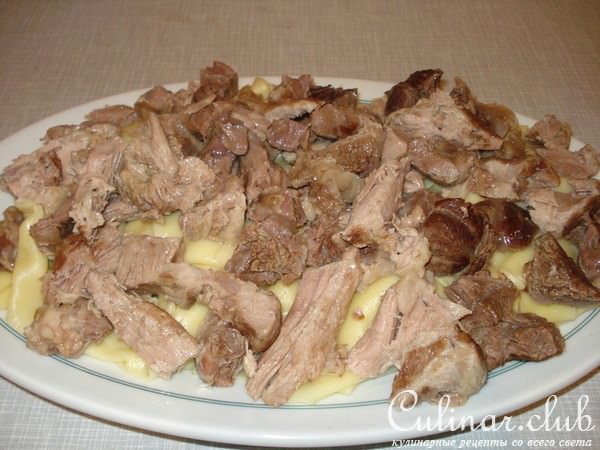Бешбармак с шурпой (вариант)