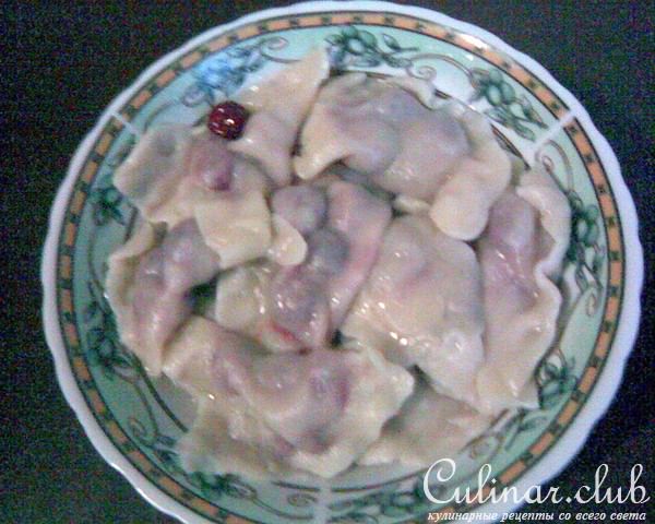 Постные вареники (с вишней)