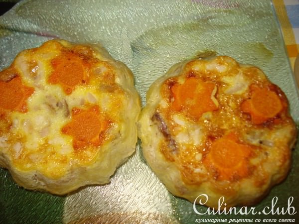 Курино-рисовые башенки