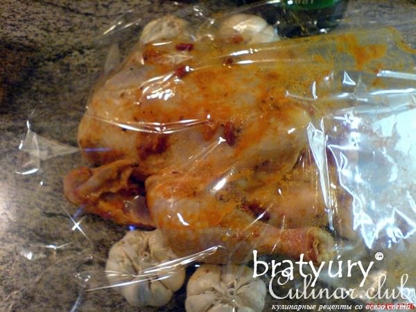 Нежная и острая курочка, запечённая в пакете