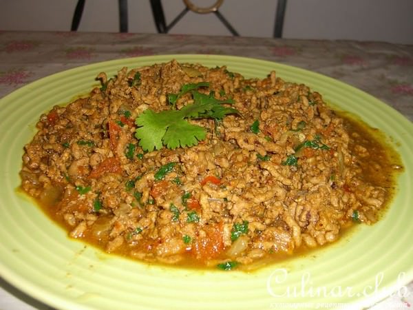 Фарш из баранины с кориандром
