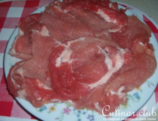 мясо в сырно-майонезной корочке