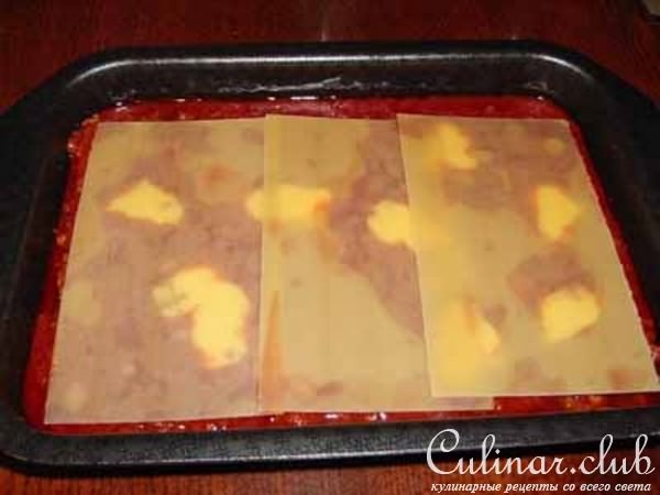 Лазанья мясная по-брауншвейгски