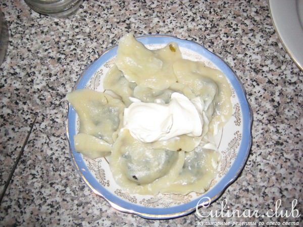 вареники с щавлем