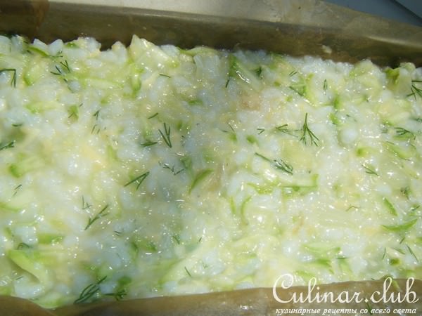 Рисово-кабачковая запеканочка