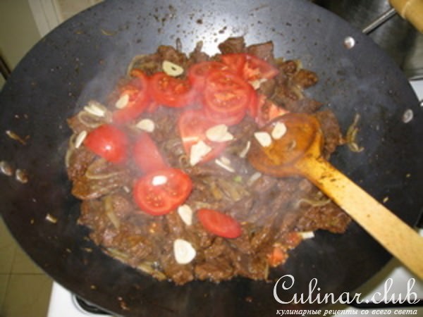 Говядина с овощами