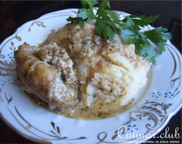 Курица с сыром Горгонзола