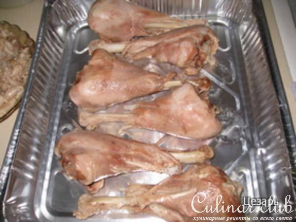 Индюшиные ноги с овощами.