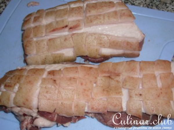 Персиковая свининка с банановой картошкой