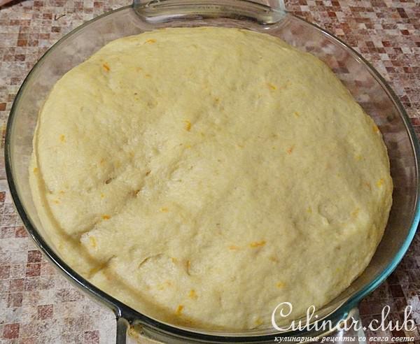 Яблочный пирог из крупчатки.
