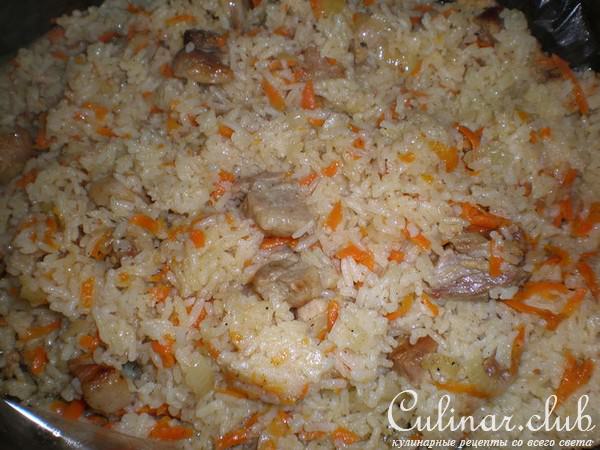 Плов в рукаве