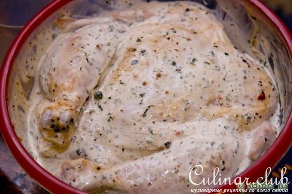 Курица фаршированная овощами