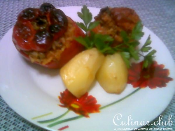 "Гемиста"--фаршированные овощи(постные)