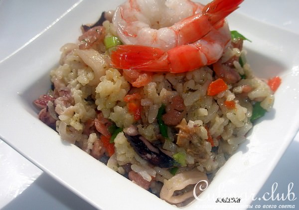 Ризотто с морепродуктами