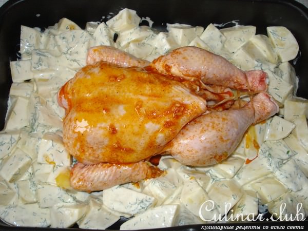 Курица с картошкой