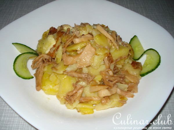 Картошка жареная с кораллами