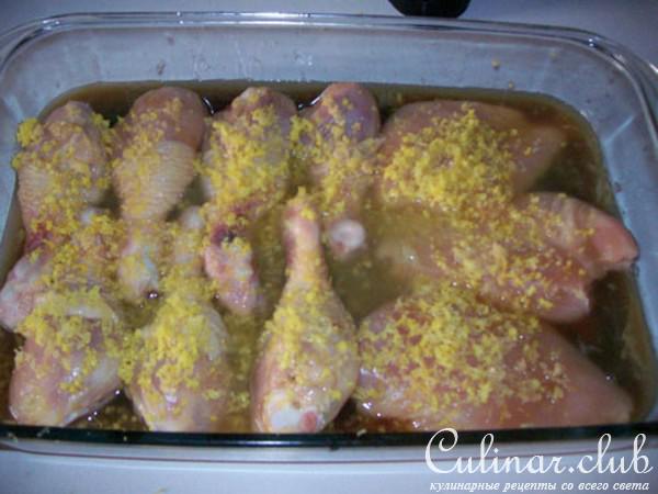 ЗАПЕЧЕНАЯ КУРИЦА С МЕДОМ И СОЕВЫМ СОУСОМ