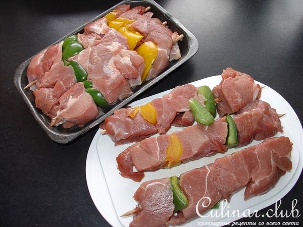 Ризотто с шашлычком из индюшки