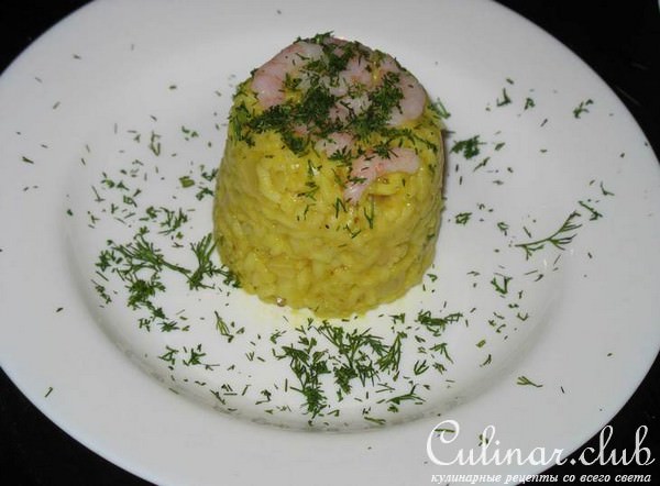 Ризотто с креветками и карри (Risotto con Gambery e Curry)