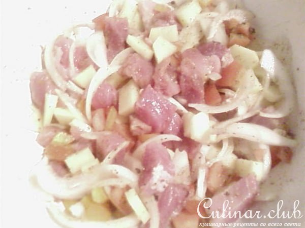 Мясо с овощами