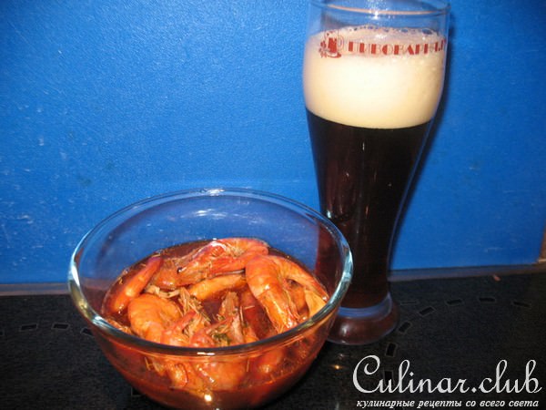 Креветки королевские к American Brown Ale