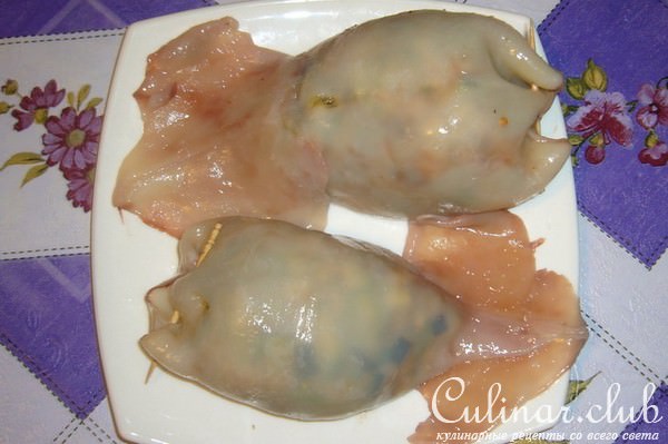 Фаршированный кальмар из пароварки-2