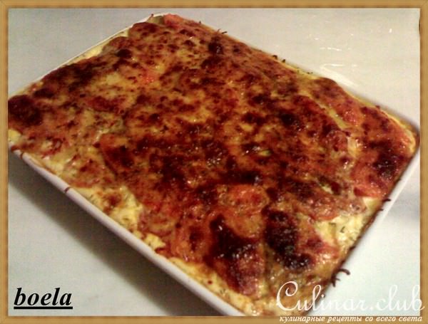 Рыбная запеканка с овощами