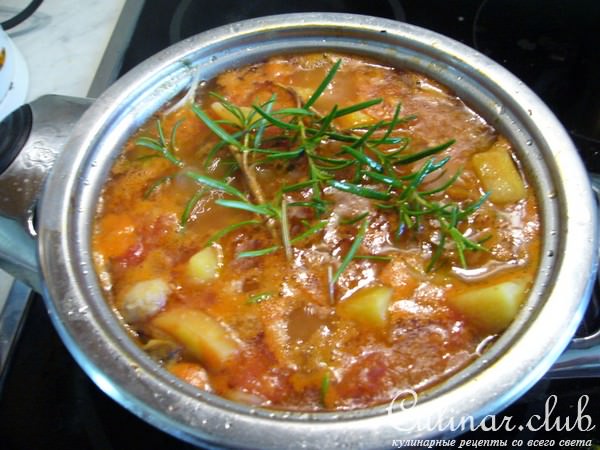 Картошка, тушеная с дарами моря „На пиру у Посейдона“