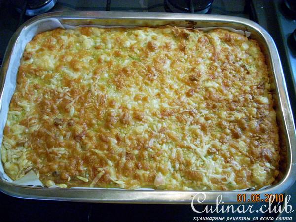 Запеканка "Кабачки+Кальмары"