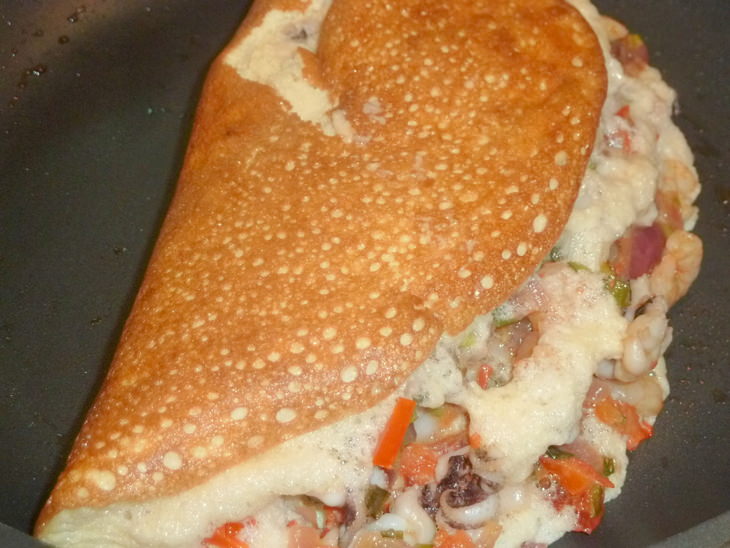Омлет с морепродуктами