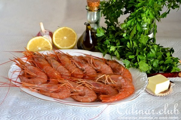 Креветки с чесноком в масле (Gambas al ajillo)