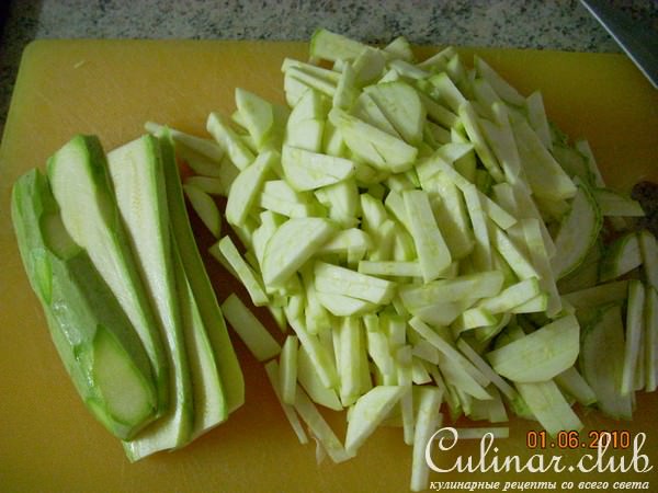 Запеканка "Кабачки+Кальмары"